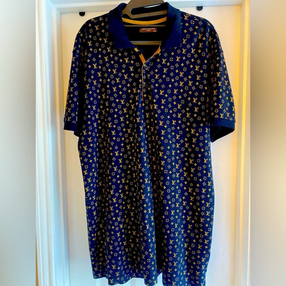 Louis Vuitton men’s LV print Polo shirt size 3XL